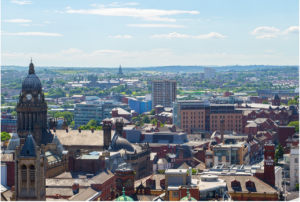 an image of Leeds from the sky